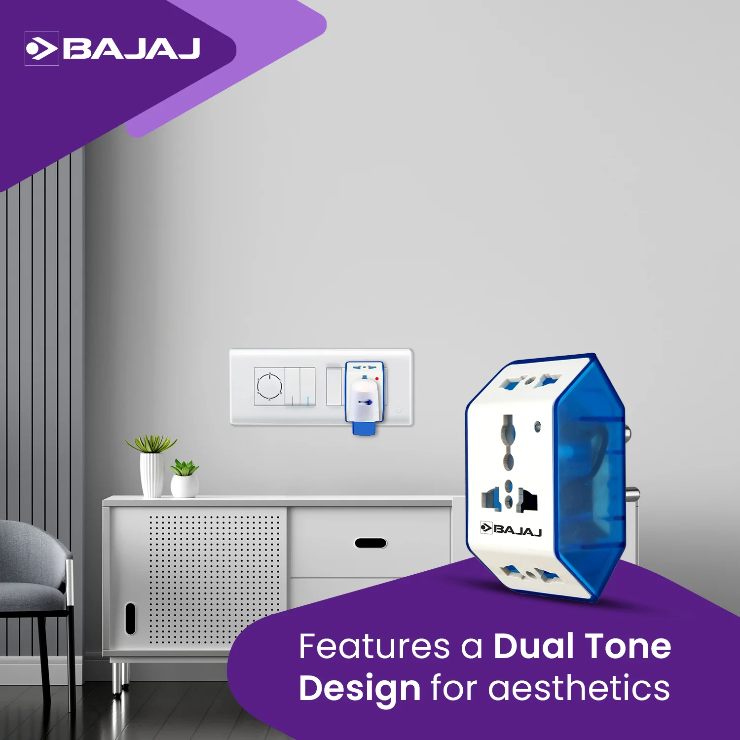 6A 3 PIN UNIVERSAL ADAPTOR - Image 3