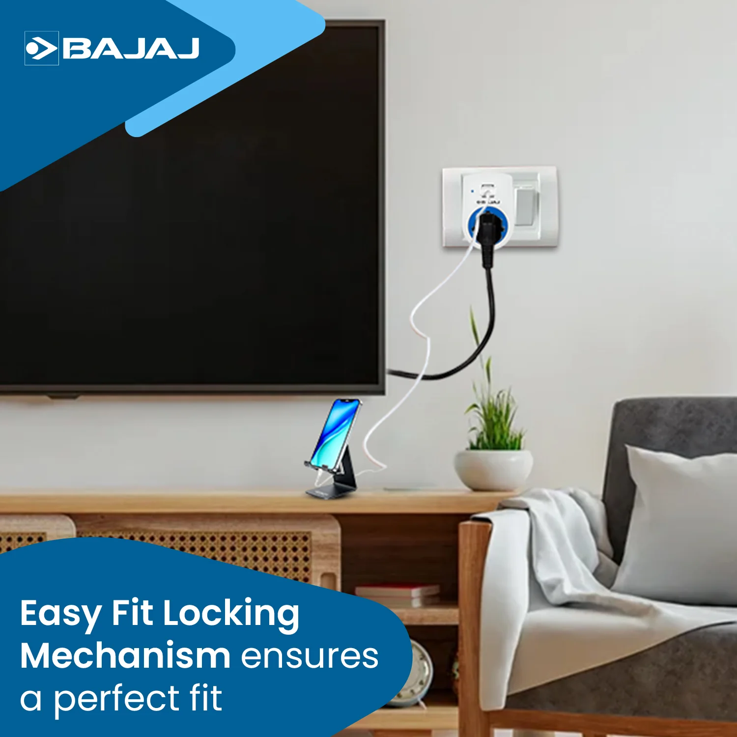 6A 3 PIN UNIVERSAL ADAPTOR WITH 2 USB - Image 5