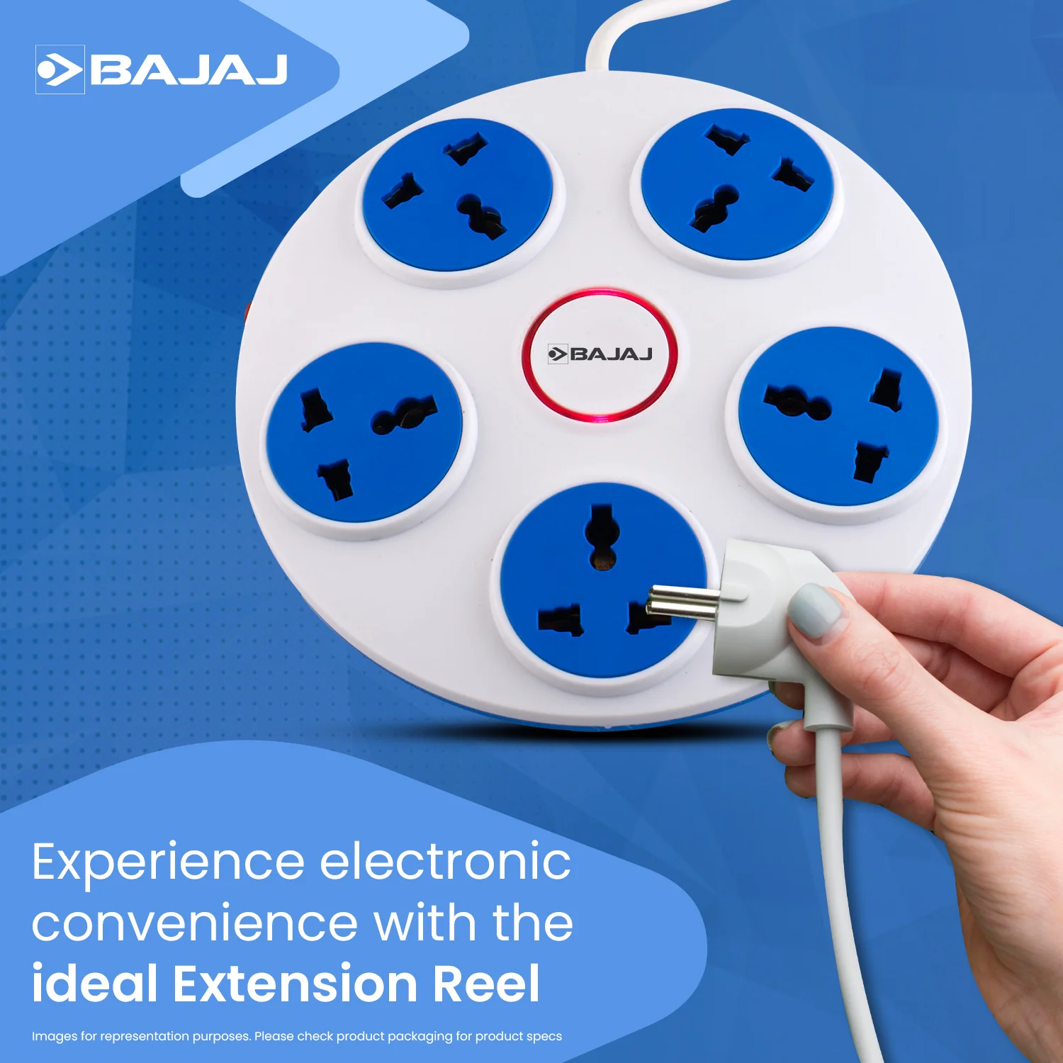 BAJAJ 5 WAY EXTENSION REEL 3 MTR - Image 6