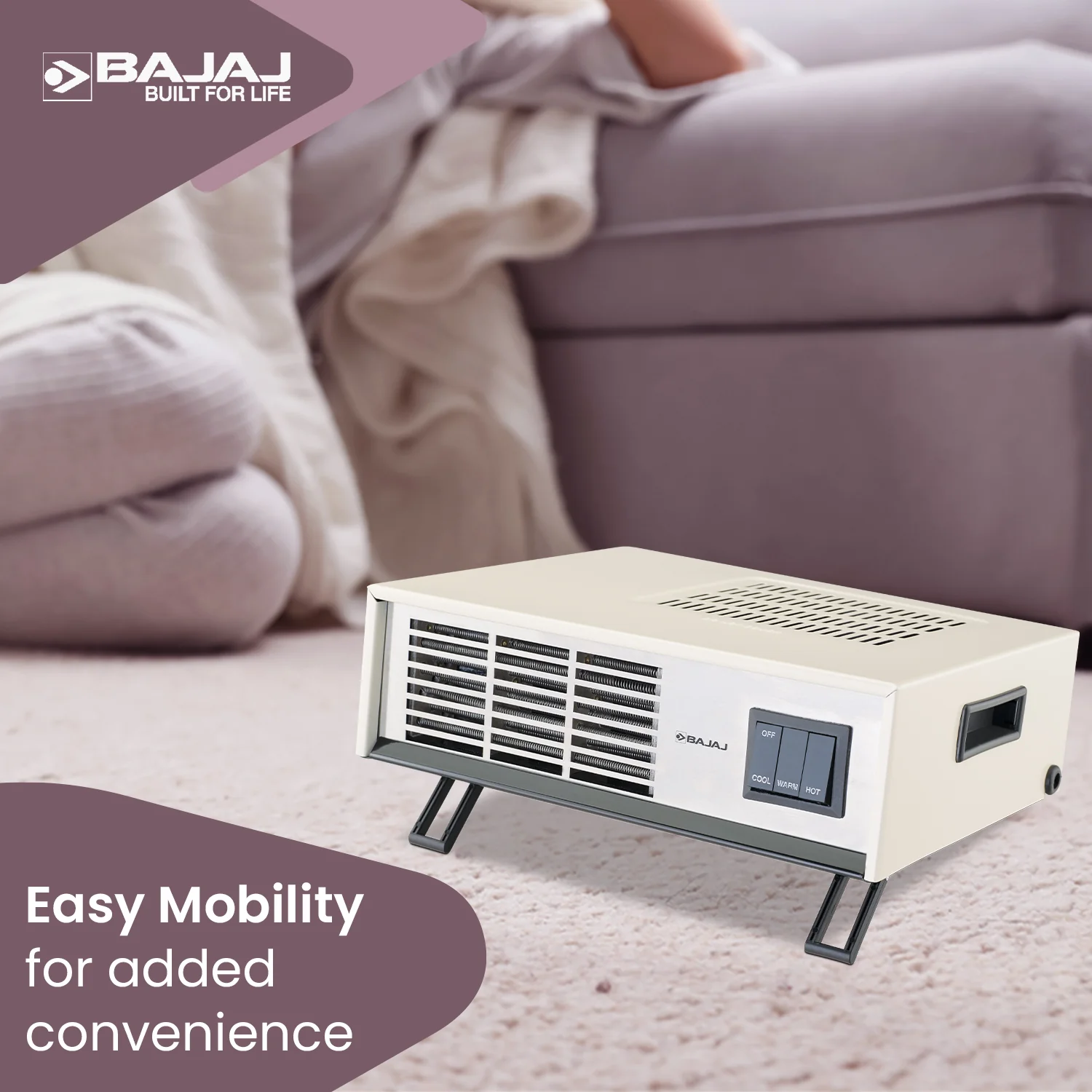 Bajaj Blow Hot Fan Convector Room Heater - Image 5