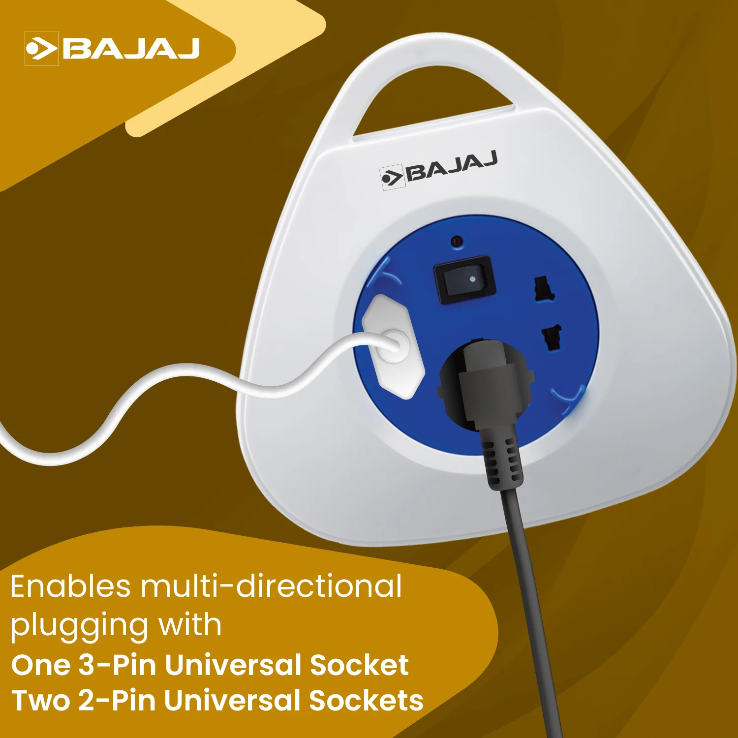 BAJAJ Extension Reel - 5 Mtr Cable - Image 3