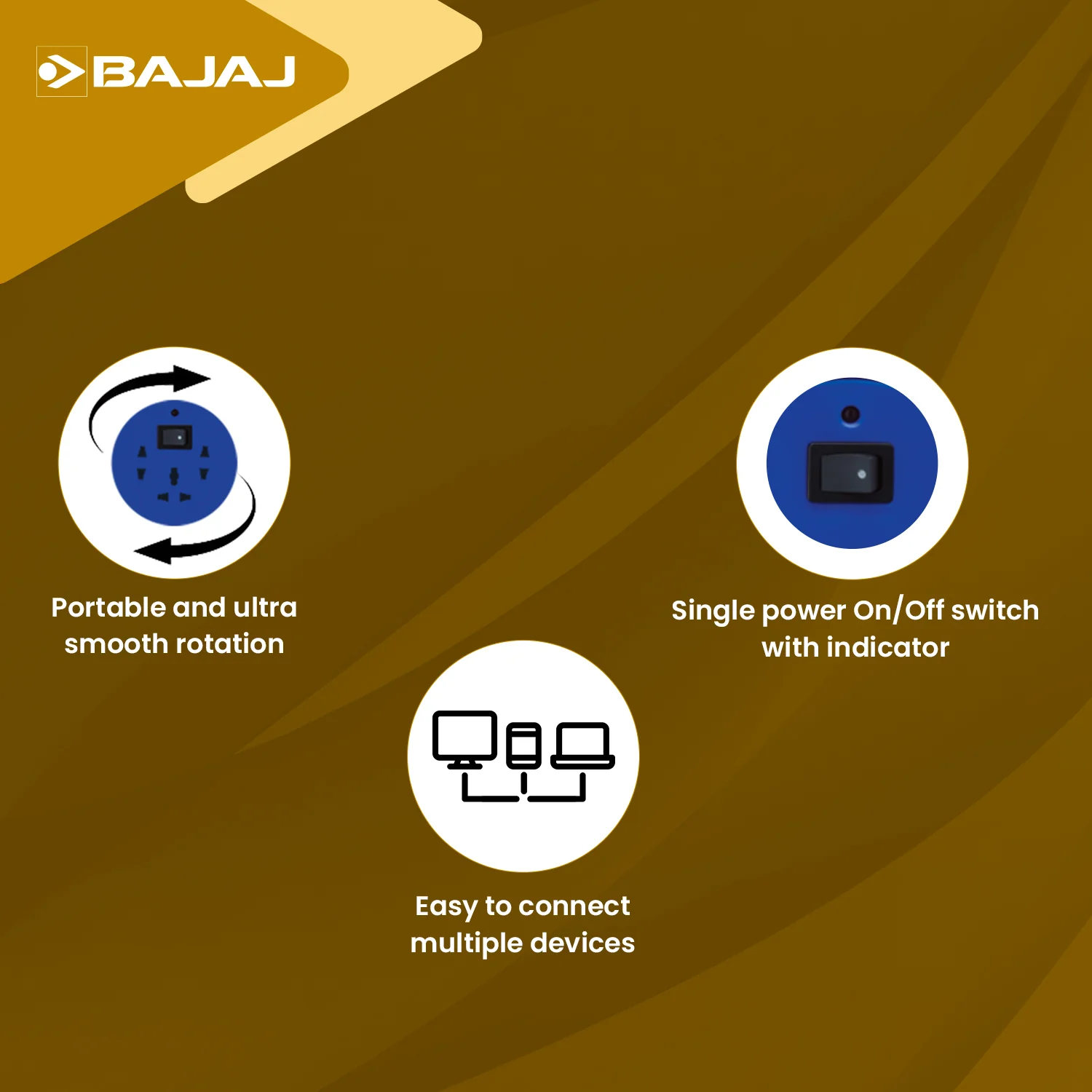 BAJAJ Extension Reel - 5 Mtr Cable - Image 5