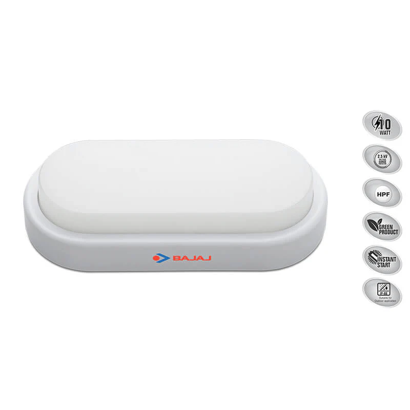 Bajaj Ivora 10-Watt LED Bulkhead Ceiling Light (Cool Day Light) - Image 5