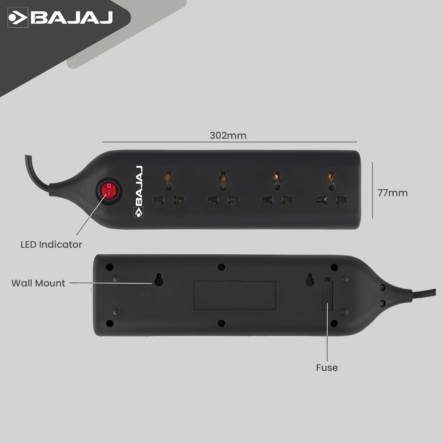 BAJAJ SPIKY 4 WAY SPIKE AND SURGE GUARD - Image 5