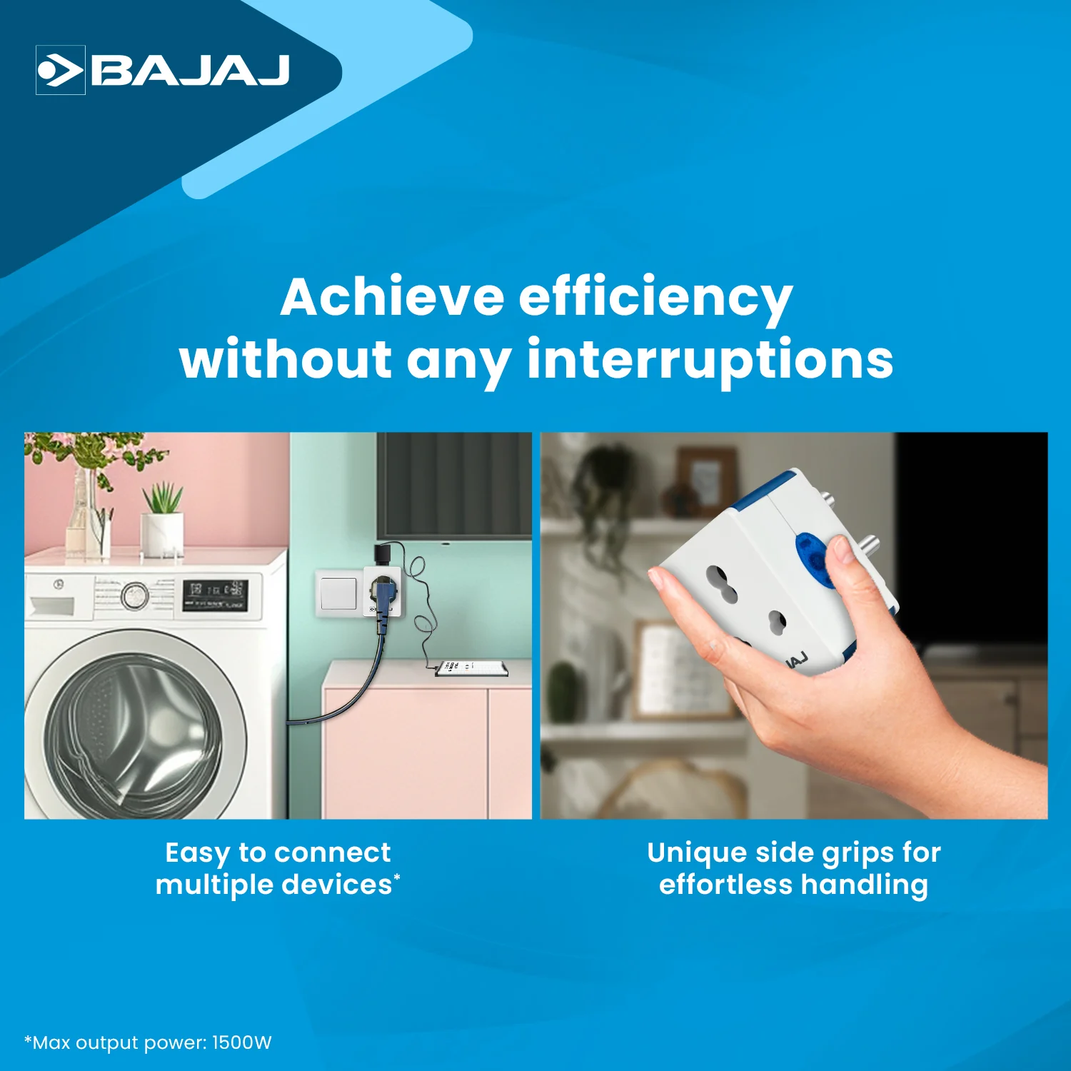 BAJAJ TURBO XL 16A 3 WAY MULTIPLUG - Image 5