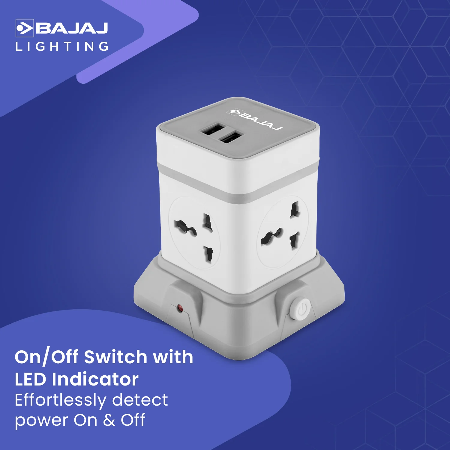 HERCULO TOWER 4 WAY WITH 2 USB PORT - Image 5