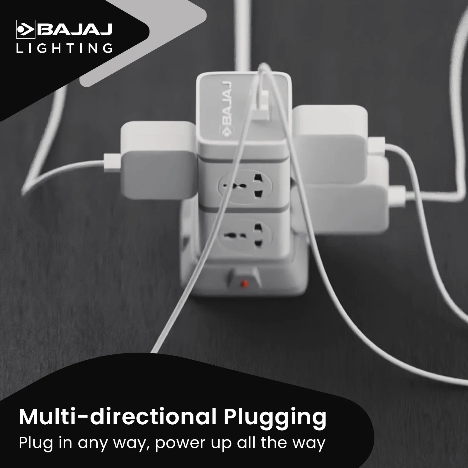 HERCULO TOWER 8 WAY WITH 2 USB PORT - Image 3