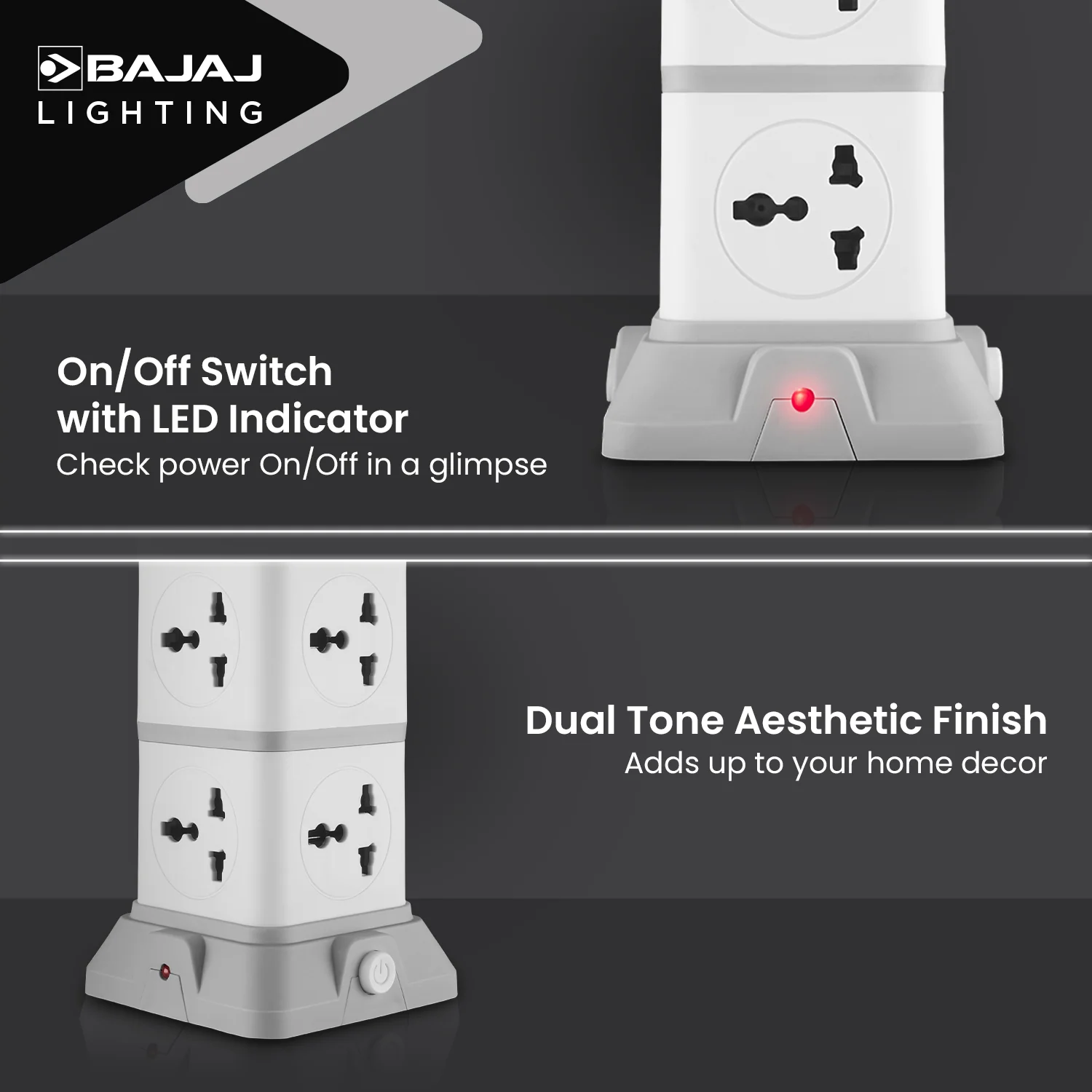 HERCULO TOWER 8 WAY WITH 2 USB PORT - Image 5